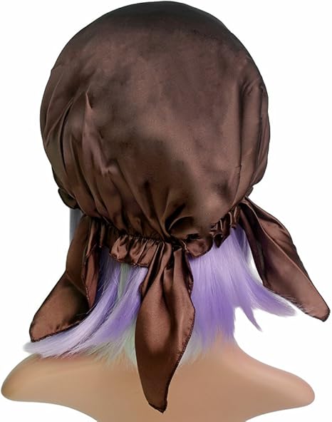 Amazon Co Jp Labonida 19匁 ナイトキャップ 100 シルク 三角 お休みキャップ 就寝用帽子 枝毛防止 リボン付き 調整可 ホーム キッチン