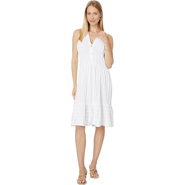 (取寄) エリオット ローレン レディース アイレット ドレス Elliott Lauren women Eyelet Dress White Elliott Lauren Women's Eyelet Dress, White at Amazon Women's