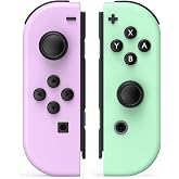 Sylphidara Wireless Controller for Switch Controllers (Purple&amp;Green) | Switch Controllers Compatible with Switch/Lite/OLED, Support Dual Vibration/6-Axis Gyro/Motion Control/Wake-up