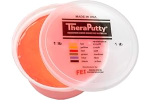 CanDo Theraputty Plus Hand Exercise Putty for Rehabilitation, Exercises, Hand Thearpy, Occupational Therapy, Hand Strengthening, Improve Motor Skills, Stress Relief 1-Pound Soft