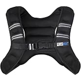 RUNmax 20LBS - 150LBS Adjustable Weighted Vest Wtih Shoulder Pads Option for Men and Women