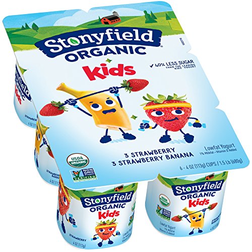 Stonyfield Organic Stonyfield Yokids Ban/Straw, Strawberry, 4 oz