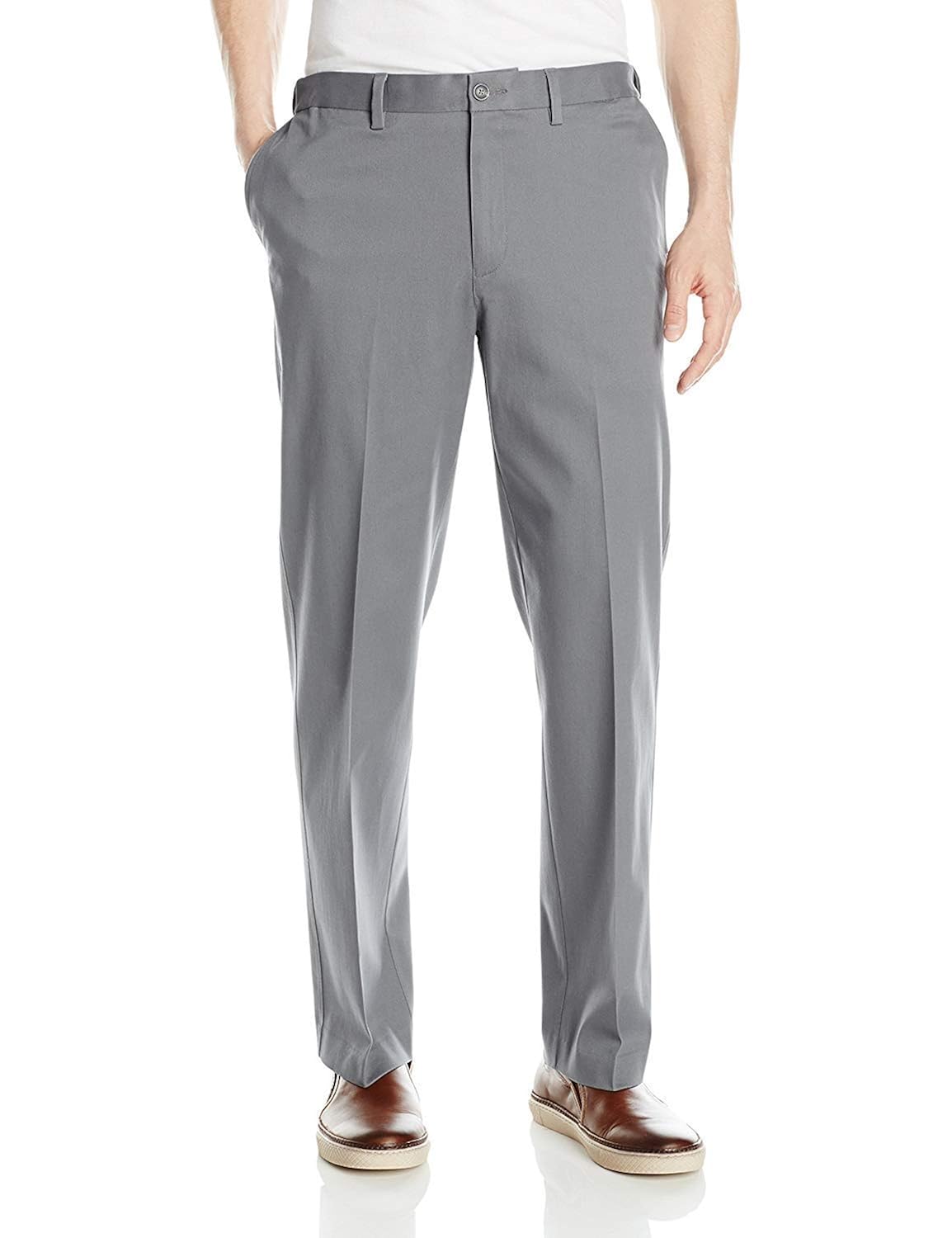 Savane Mens Flat Front Stretch Ultimate 