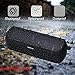 Bluetooth Speakers 30-Hour Playing time Portable Speaker with Splash proof Solar-Charged Wireless Stereo Bluetooth 4.0 Loudspeaker Splash Shock for all outdoor sports (Black)