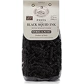 Morelli Squid Ink Pasta Fusilli (Rotini) - Organic Italian Pasta - Black Pasta Noodles - Durum Wheat Semolina - Nero Di Seppi