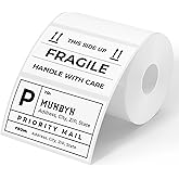 MUNBYN 3x2 Inch White Thermal Labels, Thermal Sticker Labels for Price, Barcode, Mailing, Name, 500 Sheets/1 Roll