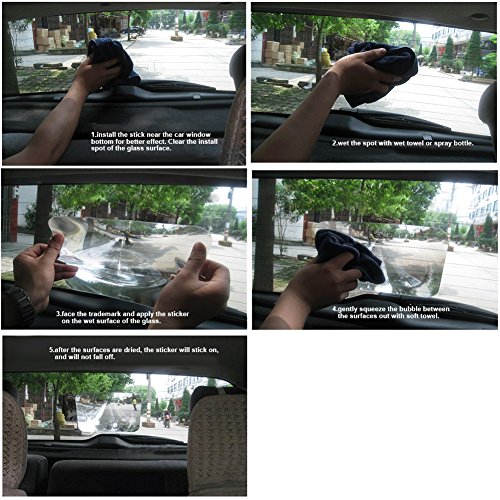Ocamo Hatchback Car Reversing Assistance Film Vehicle Rear Windshield Wide Angle Vision Parking Backup Fresnel Lens Sticker