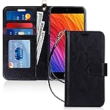 FYY for iPhone 7 Plus/8 Plus Case, PU Leather Wallet Phone Case with Card Holder Flip Protective Shockproof Cover [Kickstand 