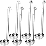 6 Pcs Stainless Steel Ladle Small Soup Metal Ladel
