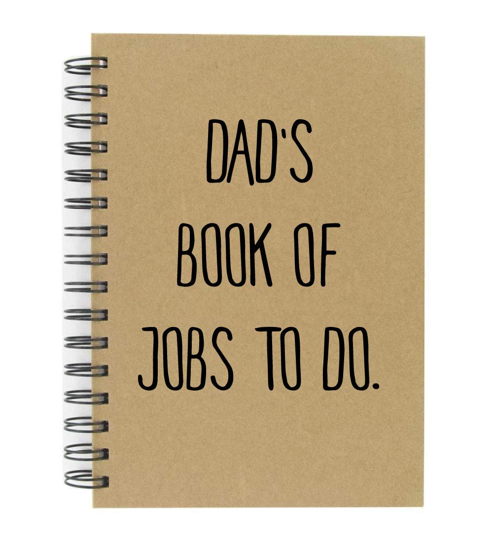 60 Second Makeover Limited Dad's Book Of Jobs To Do A5 Kraft Notebook Lined Pad Fathers Day Birthday