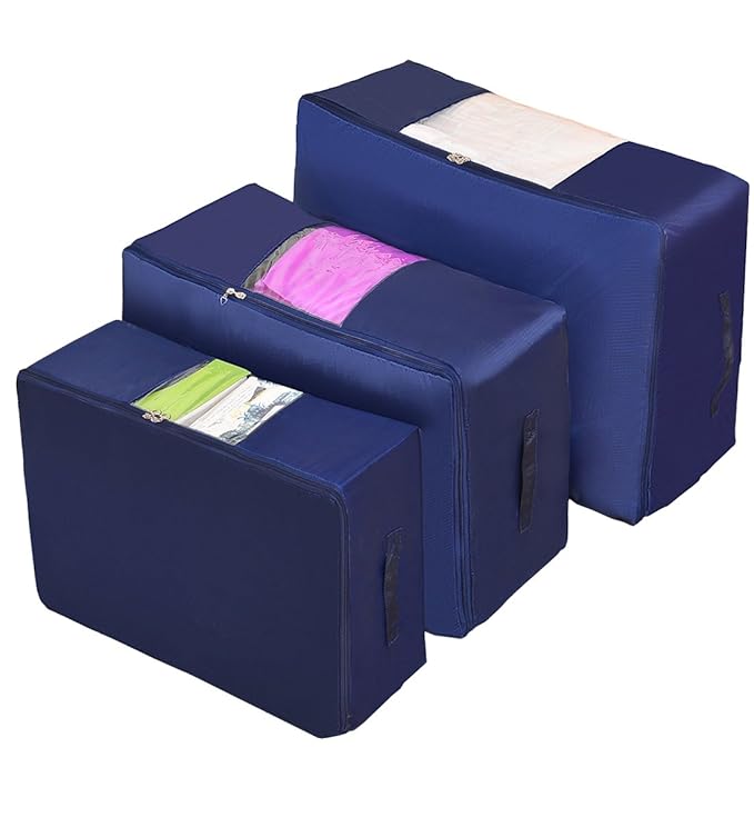 ISIYINER Aufbewahrungstasche,Tragetasche Groß Handliche Reißverschluss