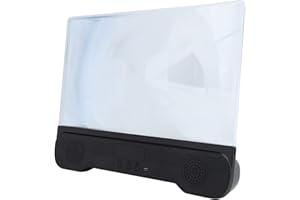 Yoidesu 14 Inch Mobile Phone Screen Magnifier, HD Zoom Optical Screen Enlarger with Bluetooth Speaker, Anti Blue Light Video 