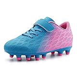 brooman Kids Firm Ground Soccer Cleats Boys Girls