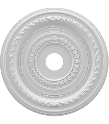 Ekena Millwork CM25CO Endurathane Cole Ceiling Medallion, 25 3/8-Inch