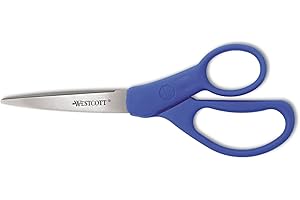 Westcott All Purpose Preferred Stainless Steel Scissors, 7", Blue, Single, Model: 43217