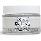 Delfanti-Milano • RETINOL with COLLAGEN • Anti-aging • Tonifying Night Cream • Face & Neck Moisturizer • Made in Italy • 1.7 oz