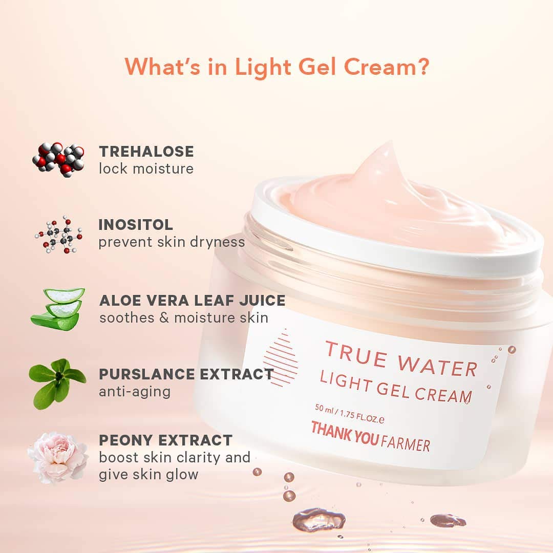 true water light gel cream