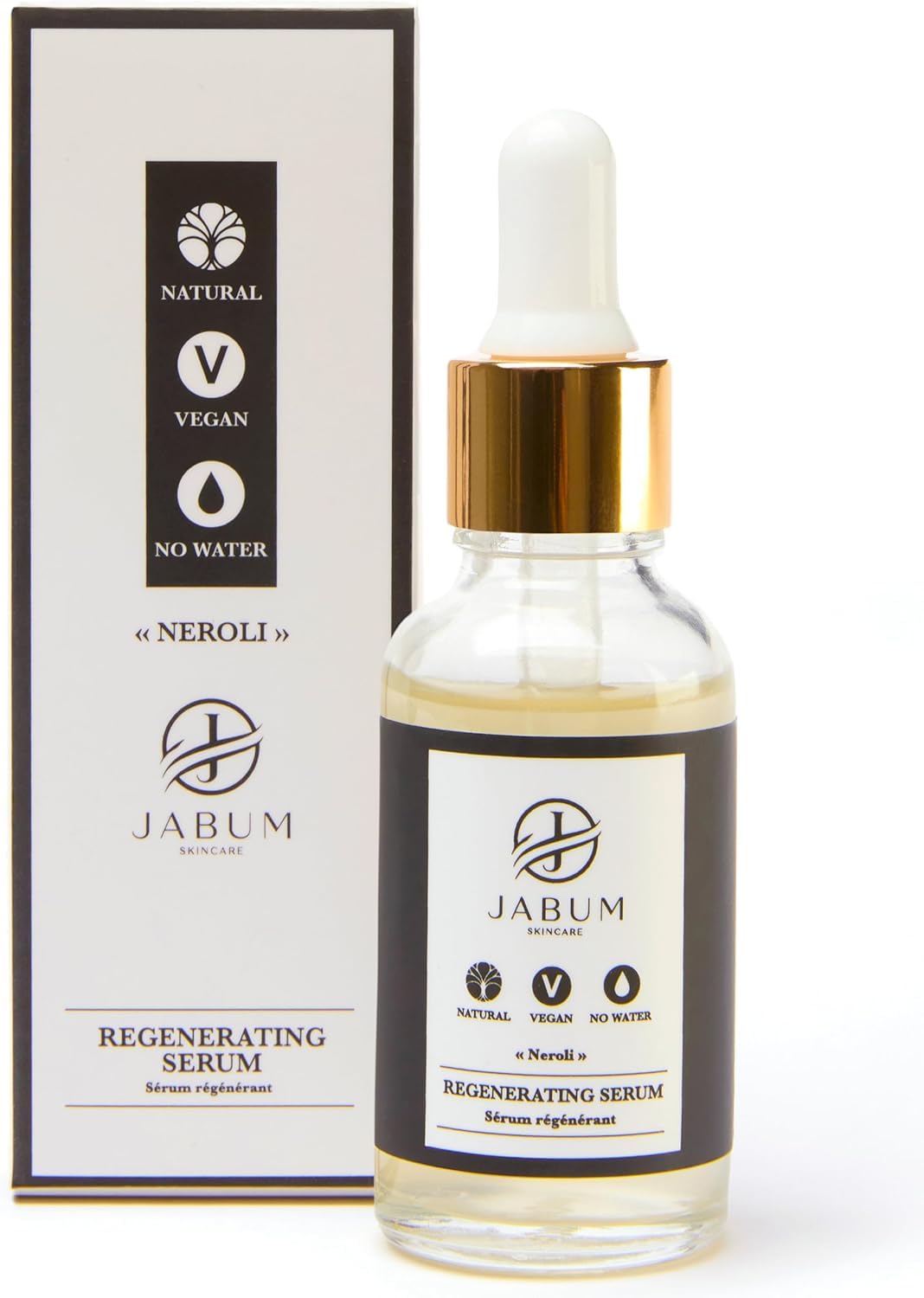 Jabum Regenerating Serum – Anti-Aging Vitamin C Face Serum with Hyaluronic Acid & Aloe Vera | Firming, Hydrating & Brightening Day & Night Oil | Non-Comedogenic, Vegan Skincare for Women & Men (30ml)