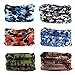 6PCS Outdoor Magic Headband Elastic Seamless Bandana Scarf UV Resistence Sport Headwear