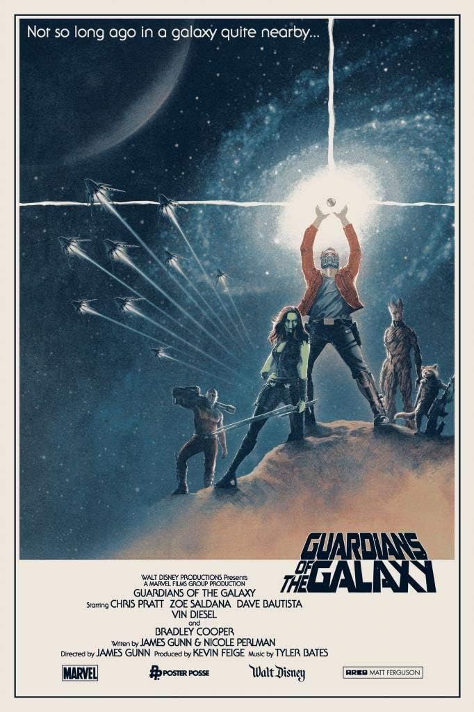 Amazon De Guardians Of The Galaxy Star Wars Us Imported Movie Wall Poster Print 30cm X 43cm