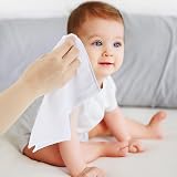Lanjue 8 Pack Bamboo Flannel Face Cloths 10x10 inch Soft Reusable Washcloths view 7