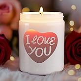 Valentine's Day Candles,Christmas Gifts for Women, Sweet Orange Scent, Holiday Candle Gifts for Mom, Partner, Perfect for Xmas,New Year,Home Décor,Over 40 Hours of Burn Time, 100% Soy Wax