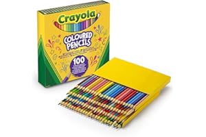 Crayola Colored Pencils, 100 Count, Vibrant Colours, Pre-sharpened, Art Tools, Great for Adult Colouring