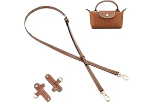 DEVPSISR Leather Strap Suitable for Longchamp Handbag,Crossbody Adjustable Shoulder Strap Conversion Kit