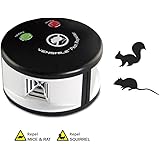 Vensmile Ultrasonic Rodents and Squirrels Repeller Pressure Wave Pest Deterrent Control Chaser Mouse Mice Rats and Insects Indoor Use