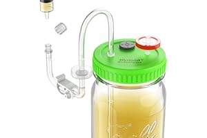 Upgraded Lliquid Culture Lid with Tubing for Media Extraction Standard Mason Jar Mycology Tube Lid for Mushroom growing(3pcs)