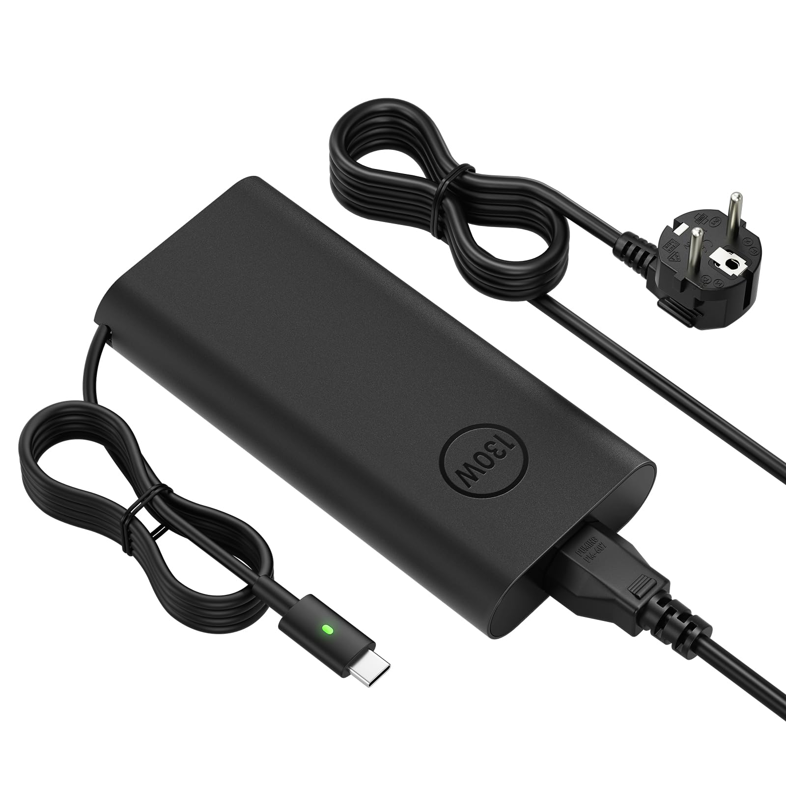 130W USB C Netzteil Typ-C AC Adapter Ladegerät Kompatibel mit Dell XPS 15 17 9575 9500 9700 9710 Precision 5550 5750 5530 2-in-1 3551 5570 Latitude 7410 9510 5520 5510 5401 5501 Notebook