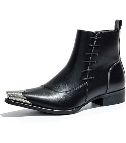 Amazon.com | New Rock M.7950-S9 Black Ankle Boots Western Goth