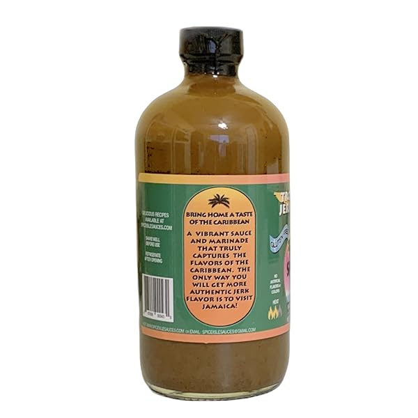SPICE ISLE SAUCES TROPICAL JERK SAUCE | AUTHENTIC CARIBBEAN FLAVOR | SPICY MARINADE AND COOKING SAUCE WITH SCOTCH BONNET PEPPER | GLUTEN FREE