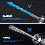 toolant Concrete Drill Bit Set 7pc Masonry Bits 4-10mm with 4 Cutting Edges view 5