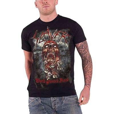 Shirt World Painted Blood Skeleton Band 