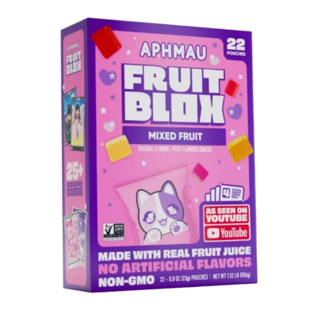 Fruit-Blox Ap.hm*au Mixed Fruit Snacks – 22-Count