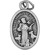 Venerare Traditional Catholic Saint Medal (Saint Francis Pet Medal, Oval)