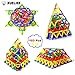 XUELIEE 103 pcs Educational Magnetic Sticks Building Blocks Toys, Magnetic Tiles Construction Blocks 3D Educational Toy Set for Kids (103pcs+bag)