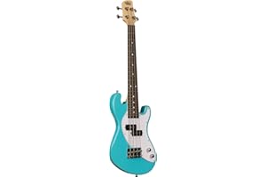 KALA BRAND MUSIC CO. Solid Body 4-String Surf Blue Fretted U-BASS