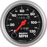 Auto Meter 3992 Sport-Comp In-Dash Mechanical Speedometer 3.375 in.