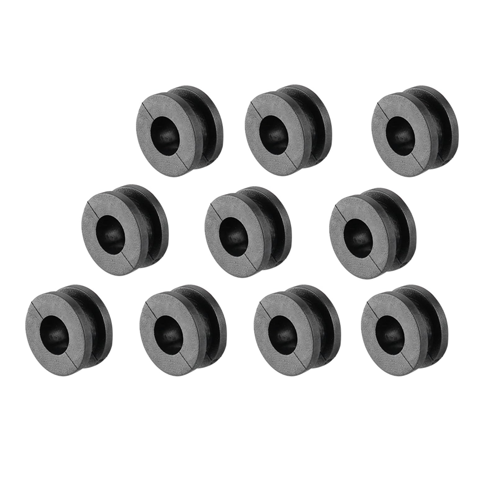 Aramox Motorcycle Fairing Washers for Honda, 10 Pieces, Black, ABS Material, Rubber Grommets