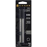 Cross Selectip Gel Rollerball Pen Refill, 2-Pack, Medium Point, Black Ink | Replacement Pen Refill for Executive Pens, Consistent Ink Flow, Bold Gel Ink, Smooth Laydown, Writes .7 Miles or 3,700 Ft