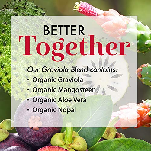 Dynamic Health Graviola Blend | Juice Formulated with 100% Organic Graviola, Mangosteen, Aloe Vera & Nopal | Vegetarian, Gluten-Free, BPA-Free | 32oz - Thumbnail 4