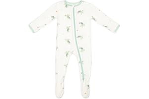 Bamboo Little Soft Baby Footie Pajamas, Baby Clothes, Newborn Sleepers, 95% Viscose and 5% Spandex, 0-24 Months