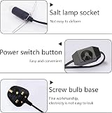 Haraqi Salt Lamp Cord with Dimmer Control 4 E14 Bulbs Replacement view 2
