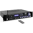 PYLE Multi Channel Bluetooth Preamplifier Receiver - 2000 Watt Audio Home Speaker Sound Stereo Receiver W/ Radio, USB, Headphone, Aux, RCA, Dual Microphone W/ Echo, Led, Wireless Streaming - P2001BT