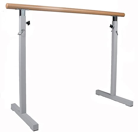 Ballettstange freistehend, mobil, Holz, höhenverstellbar, 6 Längen u. 2 Gewichtsklassen, Ballettstangen Made in Germany