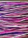 Feather Hair Extensions, 100% Real Rooster Feathers, Long Natural and Pink Purple Colors, 20 Feathers with Bonus FREE Beads and Loop Tool Kit GIRLY