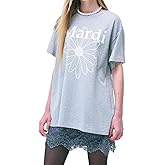 mardi mercredi Unisex FLOWERMARDI Graphic T-Shirt, 100% Cotton, Relaxed Fit, Gender-Inclusive Bold Logo