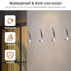 KYOEON Coat Hooks Wall Mounted, 8Packs